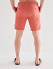 Gasoline Stephan Chino Short, Coral product photo View 02 S