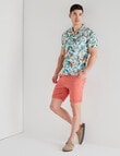 Gasoline Stephan Chino Short, Coral product photo View 03 S