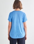 Jigsaw Sequin Front Tee, Lapis Blue product photo View 02 S