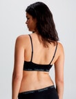 Calvin Klein Modern Seamless Lightly Lined Triangle Bra, Black product photo View 02 S