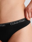 Calvin Klein Modern Seamless Thong Brief, Black product photo View 03 S