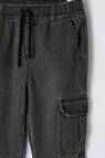 No Issue Denim Cargo Jogger, Black product photo View 02 S