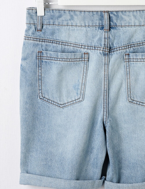 No Issue Distressed Denim Short, Blue product photo View 02 L