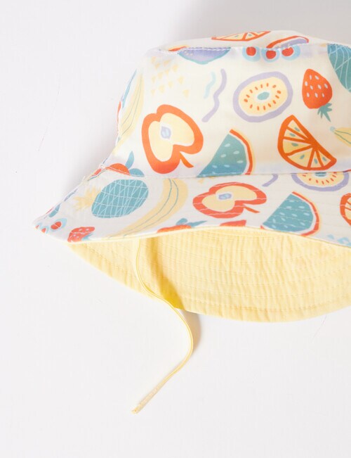 Teeny Weeny Reversible Fruit Bucket Hat, Yellow product photo View 04 L