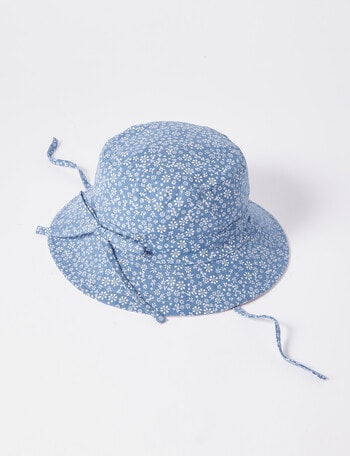 Teeny Weeny Ditsy Flower Hat, Blue product photo