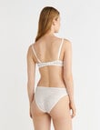 Calvin Klein Sheer Marquisette Lace Lightly Lined Demi Bra, White product photo View 02 S