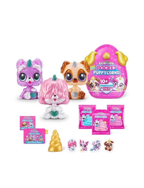Rainbocorns Pocket Puppycorn Surprise, Series 2, 3-Pack, Assorted product photo