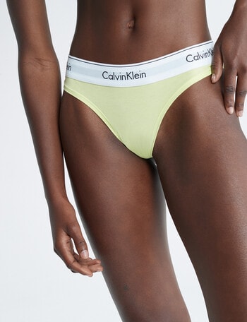 Calvin Klein Modern Cotton Thong, Sunny Lime product photo