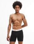 Calvin Klein Cotton Stretch Boxer Brief, 3-Pack, Black, White & Grey product photo View 02 S