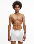 Calvin Klein Cotton Stretch Boxer Brief, 3-Pack, Black, White & Grey product photo View 03 S