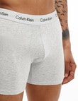 Calvin Klein Cotton Stretch Boxer Brief, 3-Pack, Black, White & Grey product photo View 05 S