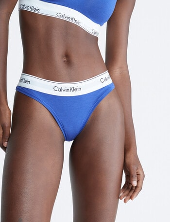 Calvin Klein Modern Cotton Thong Spectrum Blue product photo