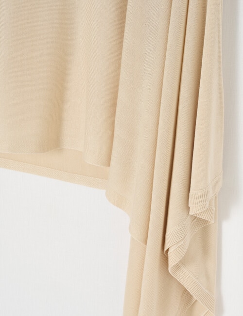 Boston + Bailey Classic Poncho, Natural product photo View 02 L