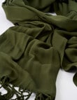 Boston + Bailey Classic Scarf, Olive product photo View 02 S