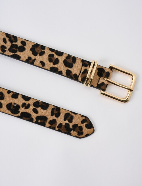 Boston + Bailey Leopard Print Belt, Beige product photo View 02 L