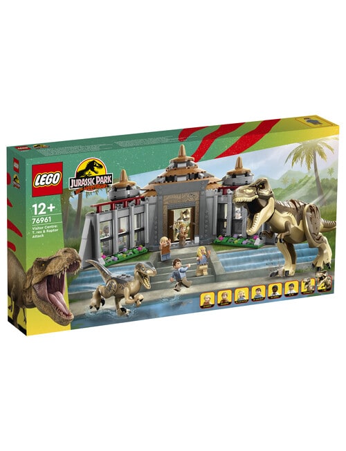 LEGO Jurassic World Visitor Center: T. rex and Raptor Attack, 76961 product photo View 02 L