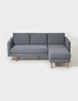 Marcello&Co Sydney Fabric 2.5 Seater Sofa with Reversible Chaise product photo View 02 S