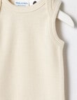 Milly & Milo Merino Blend Sleeveless Bodysuit, Vanilla product photo View 02 S