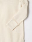 Milly & Milo Merino Blend Long Sleeve Bodysuit, Vanilla product photo View 02 S