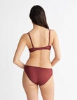 Calvin Klein Sheer Marquisette Lightly Lined Demi Bra, Tawny Port product photo View 02 S