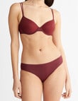 Calvin Klein Sheer Marquisette Lightly Lined Demi Bra, Tawny Port product photo View 03 S