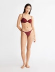 Calvin Klein Sheer Marquisette String Thong, Tawny Port product photo View 02 S