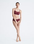 Calvin Klein Invisibles Lightly Lined Bralette, Tawny Port product photo View 03 S