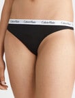 Calvin Klein Carousel Thong, 3-Pack, Gingerbread, Black & Tawny Port, XS-L product photo View 03 S