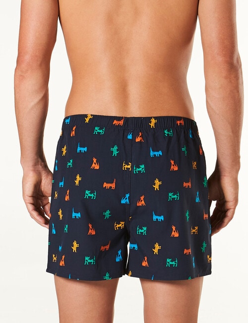 Mitch Dowd Dog Gone Bad Bamboo-Blend Boxer Short, Navy product photo View 02 L