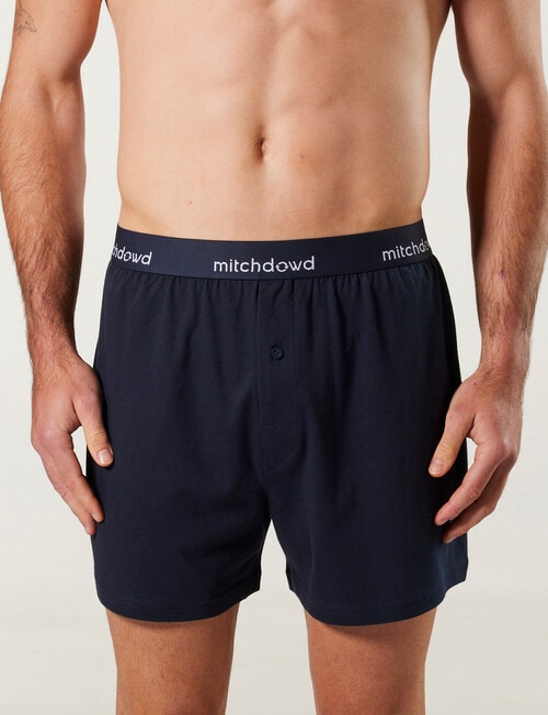 Mitch Dowd Knit Boxer Short, 3-Pack, Navy product photo View 02 L