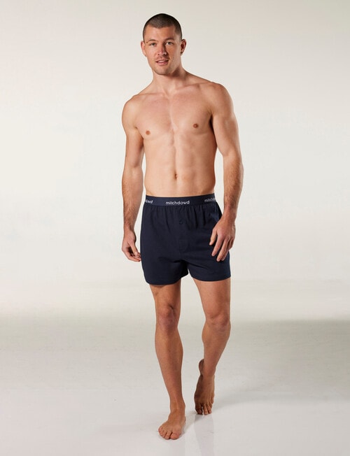 Mitch Dowd Knit Boxer Short, 3-Pack, Navy product photo View 05 L