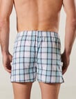 Mitch Dowd White Out Stretch Boxer Short, White & Sky product photo View 02 S