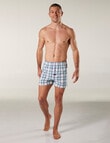 Mitch Dowd White Out Stretch Boxer Short, White & Sky product photo View 04 S