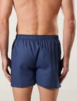 Mitch Dowd Woven Linen Boxer Short, Navy product photo View 02 S