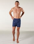 Mitch Dowd Woven Linen Boxer Short, Navy product photo View 04 S