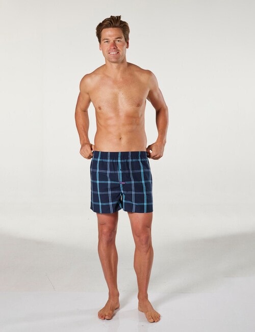 Mitch Dowd Painted Diamond Boxer Short, 3-Pack, Blue Patterns product photo View 05 L