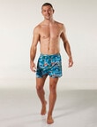 Mitch Dowd Island Wild Bamboo-Blend Boxer Short, Blue product photo View 04 S