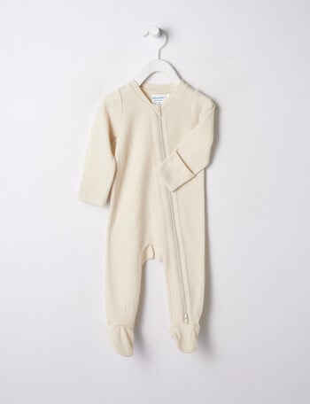 Milly & Milo Merino Blend Sleepsuit, Vanilla product photo