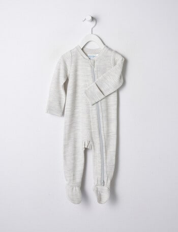 Milly & Milo Merino Blend Sleepsuit, Grey Marle product photo