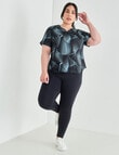 Superfit Curve Everyday Top, Black & Blue Print product photo View 03 S