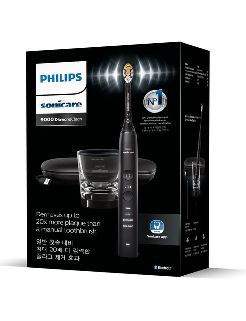 Philips Sonicare DiamondClean 9000 Electric Toothbrush, Black, HX9914/75 product photo View 03 L