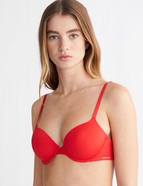 Calvin Klein Perfectly Fit Flex Lightly Lined Demi Bra, Rouge product photo