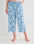 Whistle Sleep Floral Crop Pant, Blue product photo