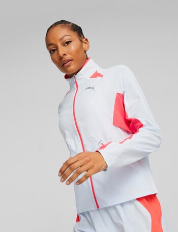 Puma Run Ultra Weave Jacket, Icy Blue & Fire Orchid product photo