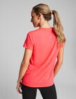 Puma Run Favourite Heather Tee, Fire Orchid Heather product photo View 02 S