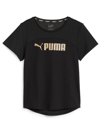 Puma Fit Logo Ultrabreathe Tee, Black Gold product photo