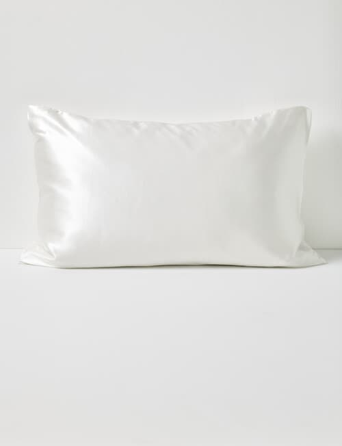 Kate Reed Silk Pillowcase, Snow product photo View 02 L