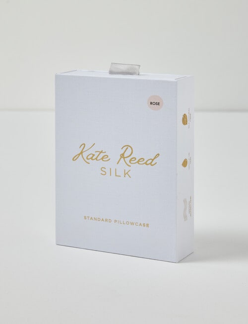 Kate Reed Silk Pillowcase, Rose product photo View 03 L