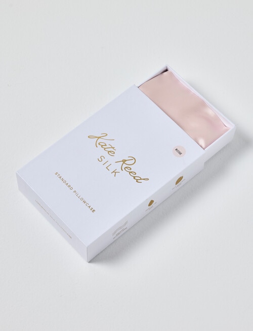 Kate Reed Silk Pillowcase, Rose product photo View 04 L
