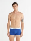 Calvin Klein Modern Cotton Low Rise Trunk, 3-Pack, Blue, Grey & Black product photo View 02 S